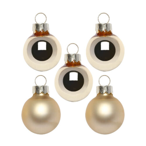 Kleine Weihnachtsbaumkugeln, Glas, 2 cm