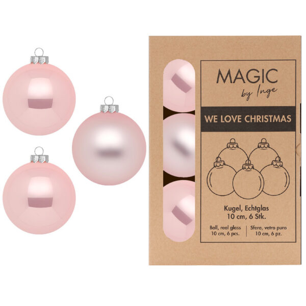 Weihnachtskugeln Magnolia - 10 cm