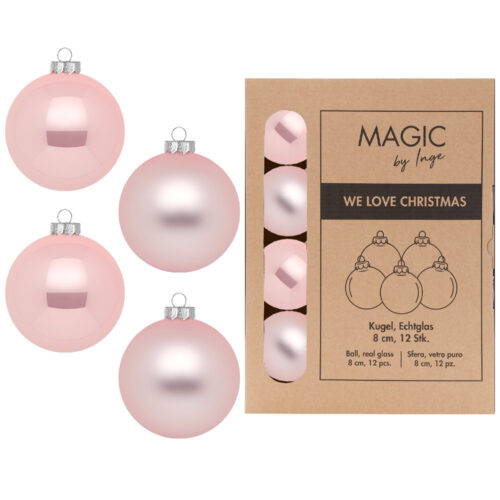 Weihnachtskugeln Magnolia - 8cm