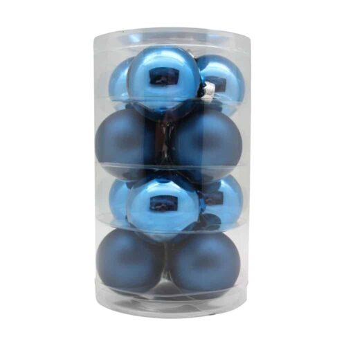 Weihnachtskugeln Calm Blue - 6 cm (12er Set)