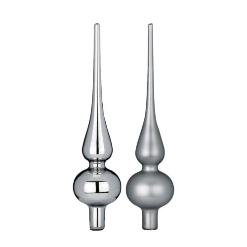 Christbaumspitze in Grau / Silber