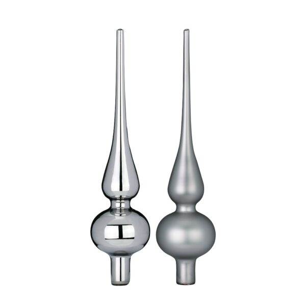 Christbaumspitze in Grau / Silber