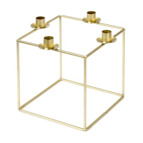 Kerzenhalter Kubus - Gold (22,5 cm)