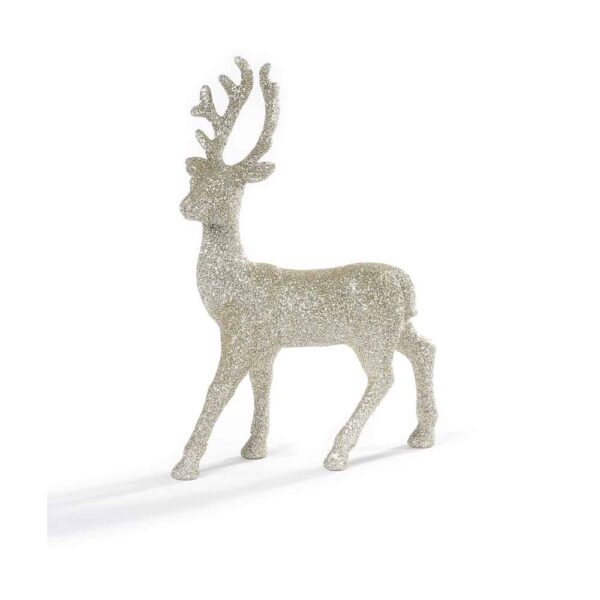 Deko-Hirsch - Champagner (31 cm)
