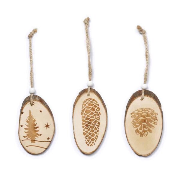 Anhänger - Waldmotive - 3er Set (10 cm)
