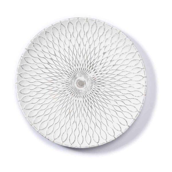 Deko-Teller - Weiß (39,5 cm)