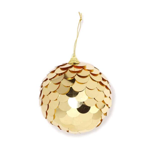 Paillettenkugel - Gold (10 cm)
