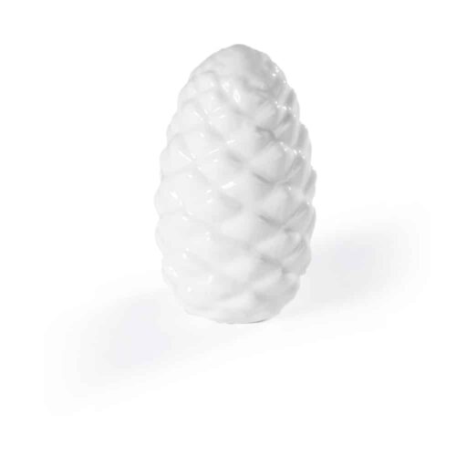 Deko-Zapfen - Weiß (11,5 cm)