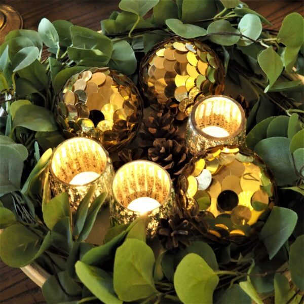 Paillettenkugel - Gold (10 cm)
