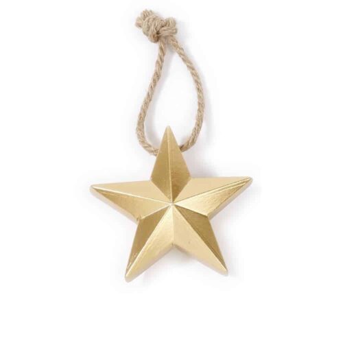 Weihnachtsbaum Anhänger - Stern in Gold