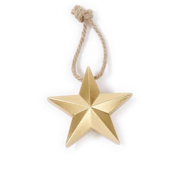Weihnachtsbaum Anhänger - Stern in Gold
