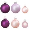 Rosa Weihnachtskugeln Set "Feenzauber" (59 Kugeln)