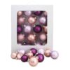 Rosa Weihnachtskugeln Set "Feenzauber" (59 Kugeln)